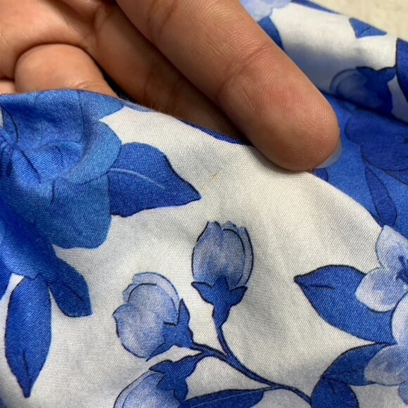 Mayoral Little Girl Blue White Puff Floral Skirt Size 8 Years - Picture 6 of 9